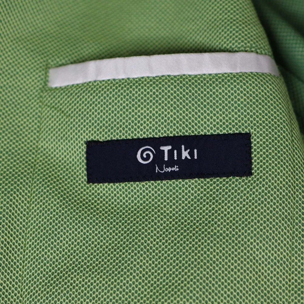 Tiki Napoli Sport Coat Mens US 40 IT 50 Green New York Two Button Made in Italy